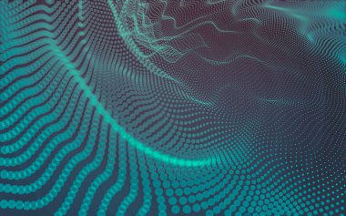 Noktaları ve çizgileri birleştiren soyut çokgen uzay düşük polyester arka plan. Bağlantı yapısı. 3d oluşturma