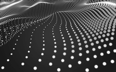 Noktaları ve çizgileri birleştiren soyut çokgen uzay düşük polyester arka plan. Bağlantı yapısı. 3d oluşturma