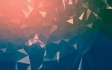 Soyut düşük poli arkaplan, geometri üçgeni, mozaik pastel renk arkaplanı