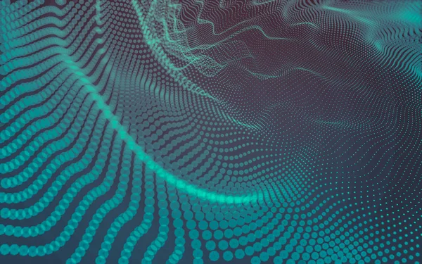 Noktaları ve çizgileri birleştiren soyut çokgen uzay düşük polyester arka plan. Bağlantı yapısı. 3d oluşturma