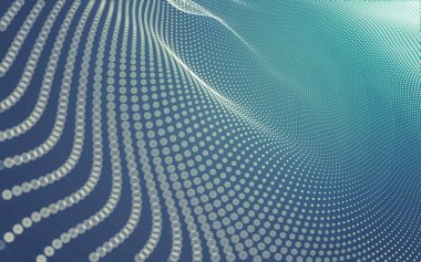 Noktaları ve çizgileri birleştiren soyut çokgen uzay düşük polyester arka plan. Bağlantı yapısı. 3d oluşturma