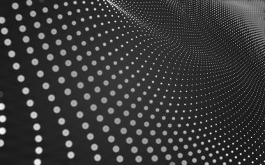 Noktaları ve çizgileri birleştiren soyut çokgen uzay düşük polyester arka plan. Bağlantı yapısı. 3d oluşturma