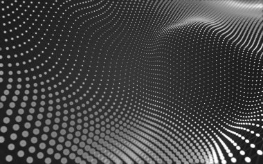 Noktaları ve çizgileri birleştiren soyut çokgen uzay düşük polyester arka plan. Bağlantı yapısı. 3d oluşturma