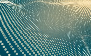 Noktaları ve çizgileri birleştiren soyut çokgen uzay düşük polyester arka plan. Bağlantı yapısı. 3d oluşturma