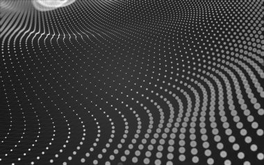 Noktaları ve çizgileri birleştiren soyut çokgen uzay düşük polyester arka plan. Bağlantı yapısı. 3d oluşturma