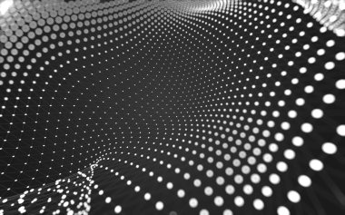 Noktaları ve çizgileri birleştiren soyut çokgen uzay düşük polyester arka plan. Bağlantı yapısı. 3d oluşturma