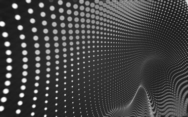 Noktaları ve çizgileri birleştiren soyut çokgen uzay düşük polyester arka plan. Bağlantı yapısı. 3d oluşturma