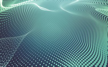 Noktaları ve çizgileri birleştiren soyut çokgen uzay düşük polyester arka plan. Bağlantı yapısı. 3d oluşturma