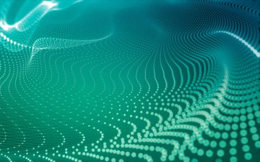 Noktaları ve çizgileri birleştiren soyut çokgen uzay düşük polyester arka plan. Bağlantı yapısı. 3d oluşturma