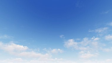 Bulutlu gökyüzü mavi arka plan, mavi gökyüzü arka plan ile küçük bulutlar, 3d renderin