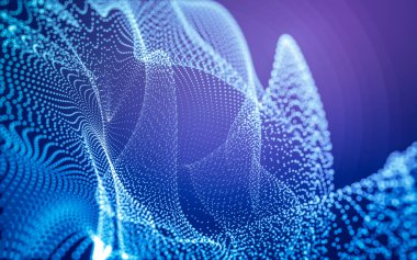 Noktaları ve çizgileri birleştiren soyut çokgen uzay düşük polyester arka plan. Bağlantı yapısı. 3d oluşturma