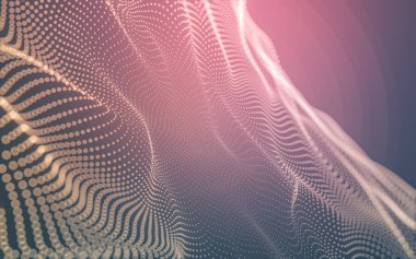 Noktaları ve çizgileri birleştiren soyut çokgen uzay düşük polyester arka plan. Bağlantı yapısı. 3d oluşturma