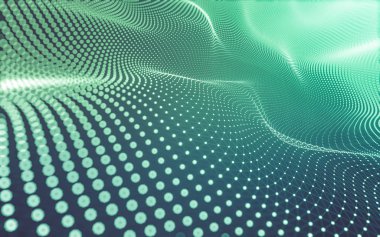 Noktaları ve çizgileri birleştiren soyut çokgen uzay düşük polyester arka plan. Bağlantı yapısı. 3d oluşturma