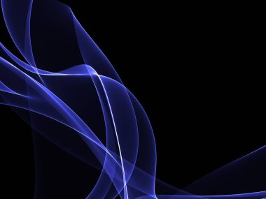 Parlayan soyut dalgalar ve soyut arkaplan ile koyu soyut arkaplan