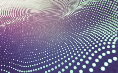 Noktaları ve çizgileri birleştiren soyut çokgen uzay düşük polyester arka plan. Bağlantı yapısı. 3d oluşturma