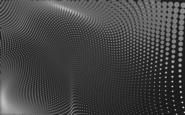 Noktaları ve çizgileri birleştiren soyut çokgen uzay düşük polyester arka plan. Bağlantı yapısı. 3d oluşturma