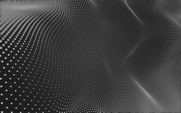 Noktaları ve çizgileri birleştiren soyut çokgen uzay düşük polyester arka plan. Bağlantı yapısı. 3d oluşturma