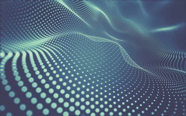 Noktaları ve çizgileri birleştiren soyut çokgen uzay düşük polyester arka plan. Bağlantı yapısı. 3d oluşturma