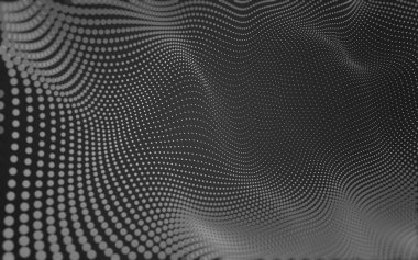 Noktaları ve çizgileri birleştiren soyut çokgen uzay düşük polyester arka plan. Bağlantı yapısı. 3d oluşturma