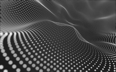 Noktaları ve çizgileri birleştiren soyut çokgen uzay düşük polyester arka plan. Bağlantı yapısı. 3d oluşturma
