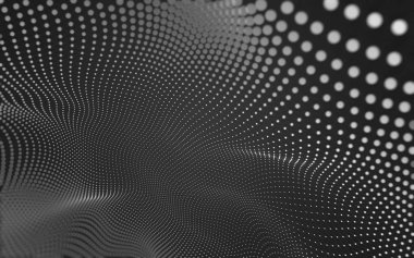 Noktaları ve çizgileri birleştiren soyut çokgen uzay düşük polyester arka plan. Bağlantı yapısı. 3d oluşturma
