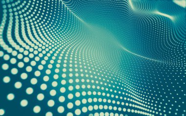 Noktaları ve çizgileri birleştiren soyut çokgen uzay düşük polyester arka plan. Bağlantı yapısı. 3d oluşturma