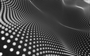 Noktaları ve çizgileri birleştiren soyut çokgen uzay düşük polyester arka plan. Bağlantı yapısı. 3d oluşturma