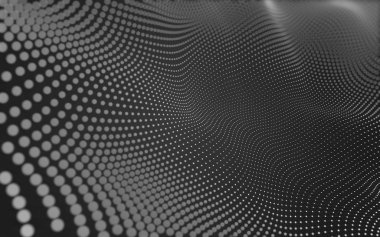 Noktaları ve çizgileri birleştiren soyut çokgen uzay düşük polyester arka plan. Bağlantı yapısı. 3d oluşturma