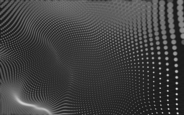 Noktaları ve çizgileri birleştiren soyut çokgen uzay düşük polyester arka plan. Bağlantı yapısı. 3d oluşturma
