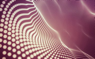 Noktaları ve çizgileri birleştiren soyut çokgen uzay düşük polyester arka plan. Bağlantı yapısı. 3d oluşturma