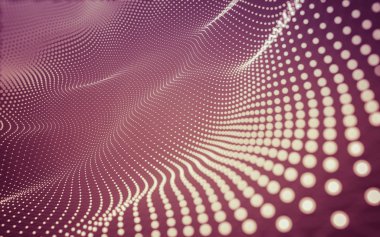 Noktaları ve çizgileri birleştiren soyut çokgen uzay düşük polyester arka plan. Bağlantı yapısı. 3d oluşturma