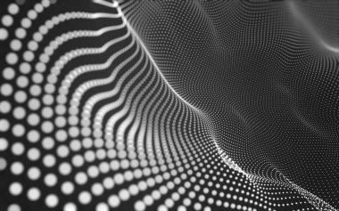 Noktaları ve çizgileri birleştiren soyut çokgen uzay düşük polyester arka plan. Bağlantı yapısı. 3d oluşturma