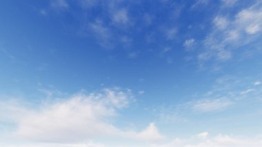 Bulutlu gökyüzü mavi arka plan, mavi gökyüzü arka plan ile küçük bulutlar, 3d renderin