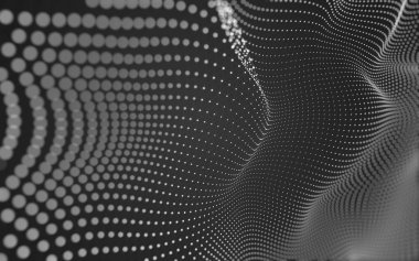 Noktaları ve çizgileri birleştiren soyut çokgen uzay düşük polyester arka plan. Bağlantı yapısı. 3d oluşturma