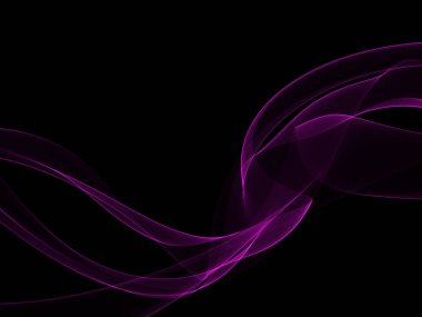 Parlayan soyut dalgalar ve soyut arkaplan ile koyu soyut arkaplan
