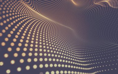 Noktaları ve çizgileri birleştiren soyut çokgen uzay düşük polyester arka plan. Bağlantı yapısı. 3d oluşturma