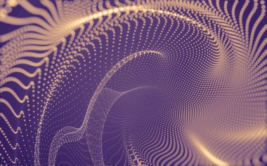 Noktaları ve çizgileri birleştiren soyut çokgen uzay düşük polyester arka plan. Bağlantı yapısı. 3d oluşturma