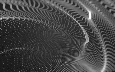 Noktaları ve çizgileri birleştiren soyut çokgen uzay düşük polyester arka plan. Bağlantı yapısı. 3d oluşturma