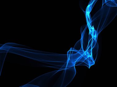 Parlayan soyut dalgalar ve soyut arkaplan ile koyu soyut arkaplan