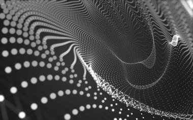 Noktaları ve çizgileri birleştiren soyut çokgen uzay düşük polyester arka plan. Bağlantı yapısı. 3d oluşturma