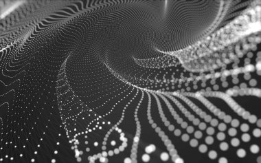 Noktaları ve çizgileri birleştiren soyut çokgen uzay düşük polyester arka plan. Bağlantı yapısı. 3d oluşturma