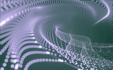 Noktaları ve çizgileri birleştiren soyut çokgen uzay düşük polyester arka plan. Bağlantı yapısı. 3d oluşturma