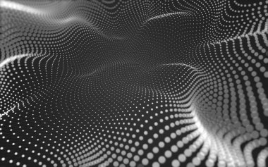 Noktaları ve çizgileri birleştiren soyut çokgen uzay düşük polyester arka plan. Bağlantı yapısı. 3d oluşturma