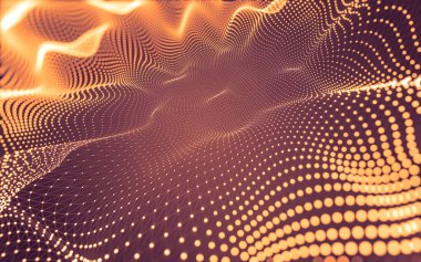 Noktaları ve çizgileri birleştiren soyut çokgen uzay düşük polyester arka plan. Bağlantı yapısı. 3d oluşturma