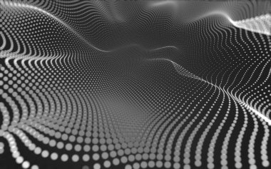 Noktaları ve çizgileri birleştiren soyut çokgen uzay düşük polyester arka plan. Bağlantı yapısı. 3d oluşturma