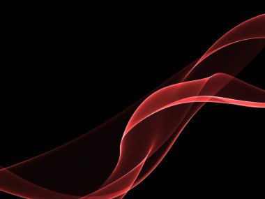 Parlayan soyut dalgalar ve soyut arkaplan ile koyu soyut arkaplan