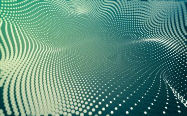 Noktaları ve çizgileri birleştiren soyut çokgen uzay düşük polyester arka plan. Bağlantı yapısı. 3d oluşturma