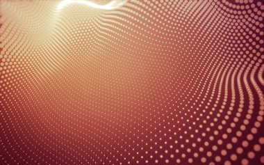 Noktaları ve çizgileri birleştiren soyut çokgen uzay düşük polyester arka plan. Bağlantı yapısı. 3d oluşturma