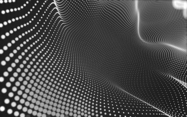 Noktaları ve çizgileri birleştiren soyut çokgen uzay düşük polyester arka plan. Bağlantı yapısı. 3d oluşturma