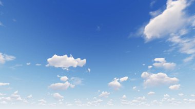 Bulutlu gökyüzü mavi arka plan, mavi gökyüzü arka plan ile küçük bulutlar, 3d renderin